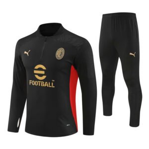 Unisex AC Milan 2024/25 Half-Zip Adult Sweater+Pant 14001