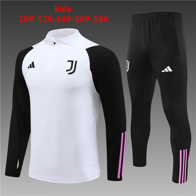 Unisex Juventus 2024/25 Half-Zip Kids Sweater+Pant 14001