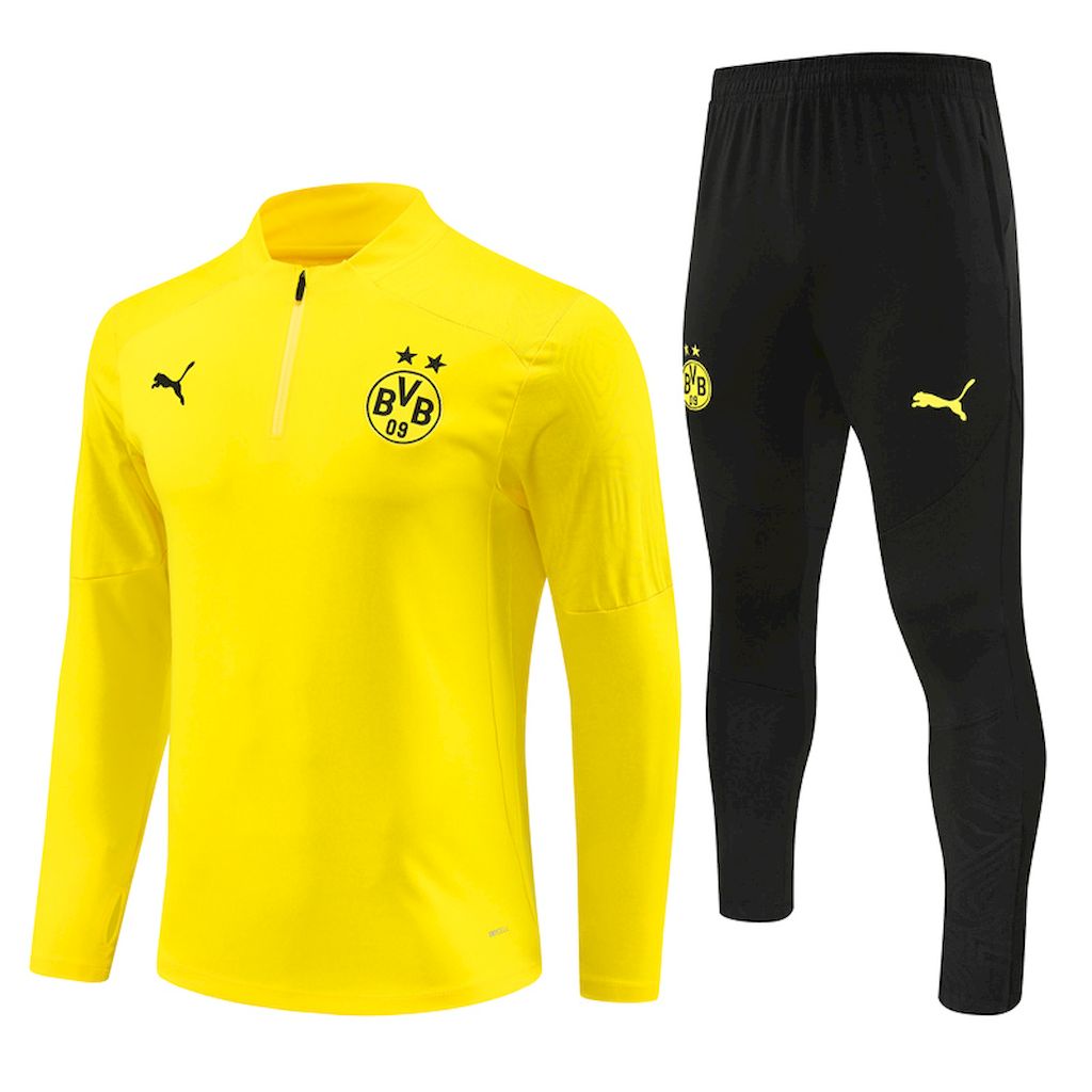 Unisex Borussia Dortmund 2024/25 Half-Zip Adult Sweater+Pant 14001