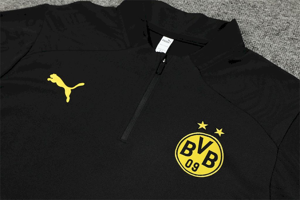 Unisex Borussia Dortmund 2024/25 Half-Zip Adult Sweater+Pant 14001 - Image 6