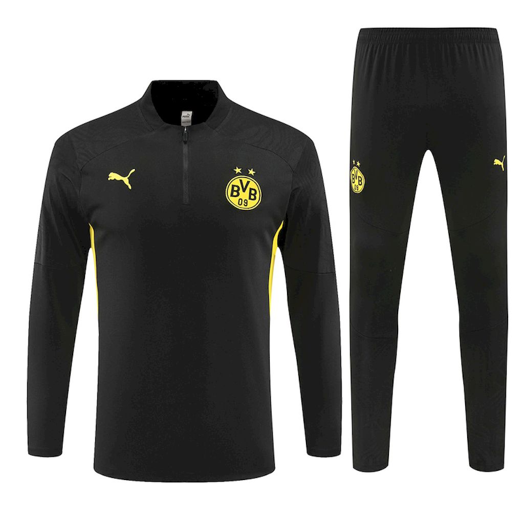 Unisex Borussia Dortmund 2024/25 Half-Zip Adult Sweater+Pant 14001