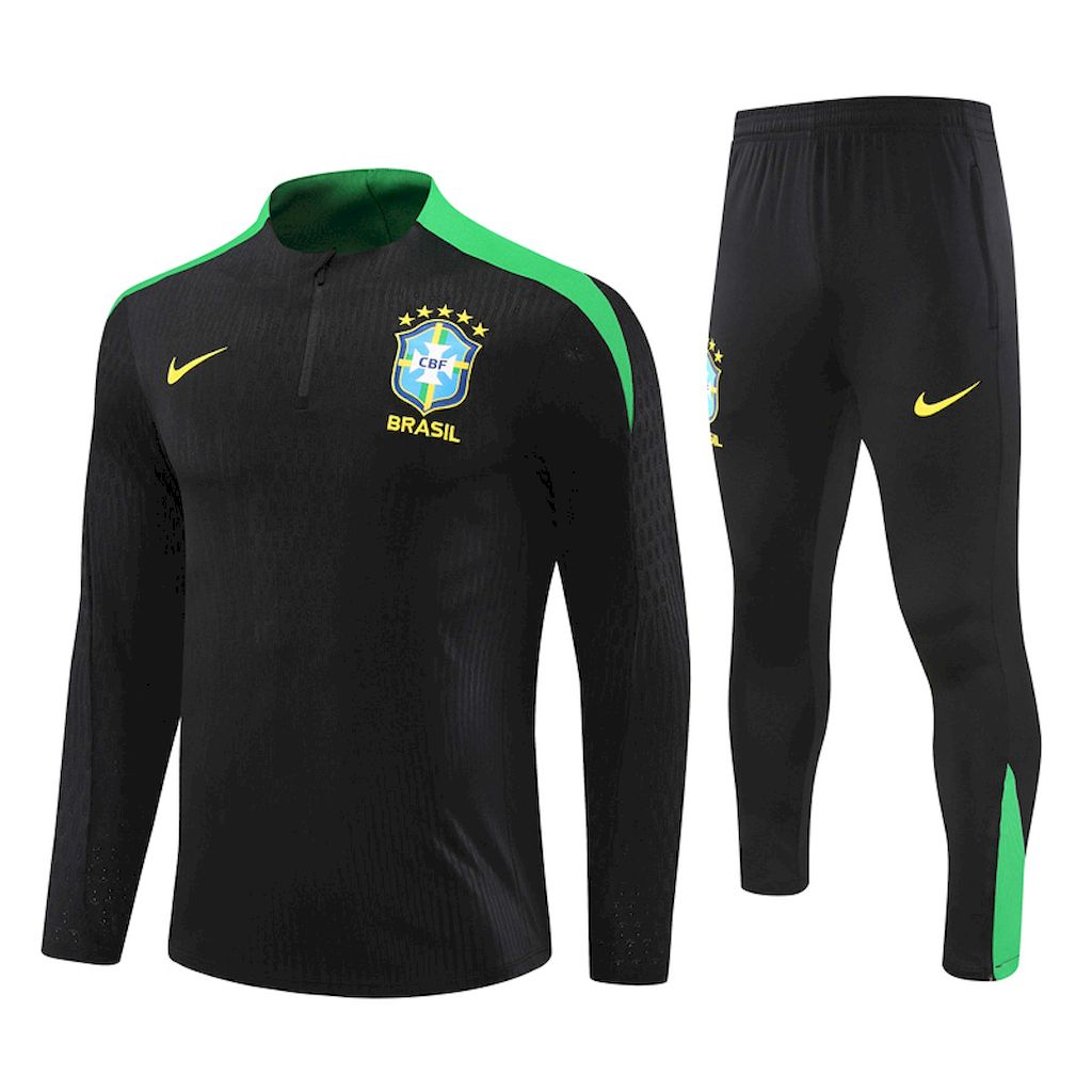 Unisex Brazil 2024/25 Half-Zip Adult Sweater+Pant 14001