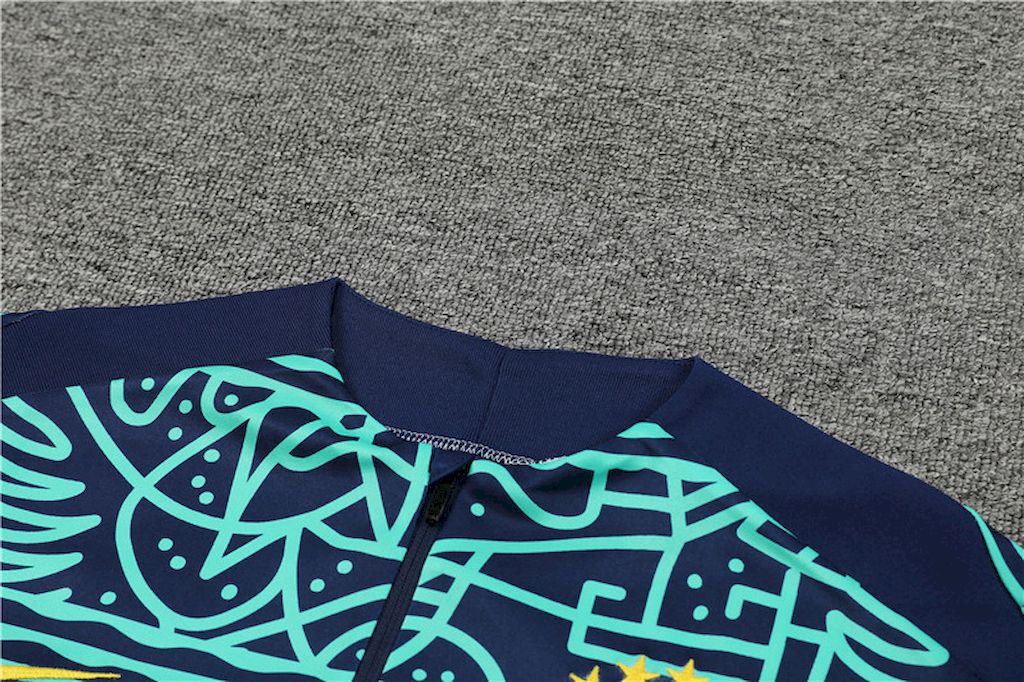 Unisex Brazil 2024/25 Half-Zip Adult Sweater+Pant 14001 - Image 7