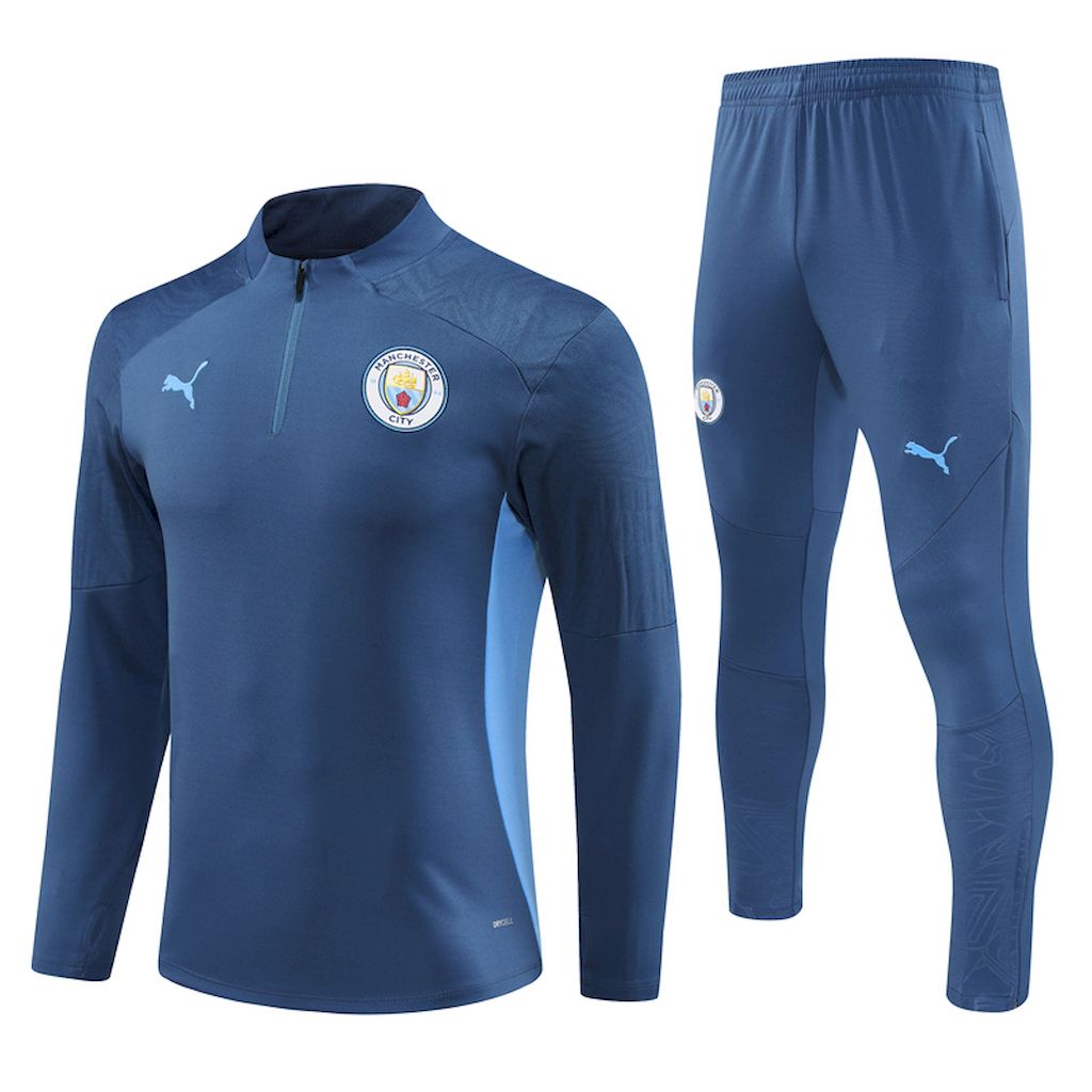 Unisex Manchester City 2024/25 Half-Zip Adult Sweater+Pant 14001