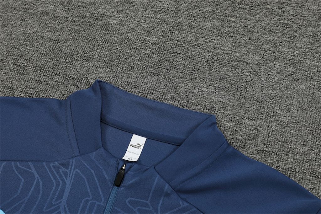 Unisex Manchester City 2024/25 Half-Zip Adult Sweater+Pant 14001 - Image 6