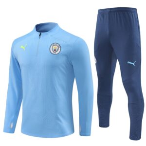 Unisex Manchester City 2024/25 Half-Zip Adult Sweater+Pant 14001