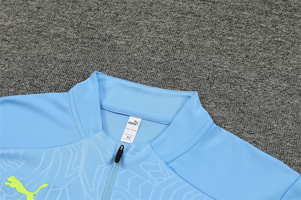 Unisex Manchester City 2024/25 Half-Zip Adult Sweater+Pant 14001 - Image 3