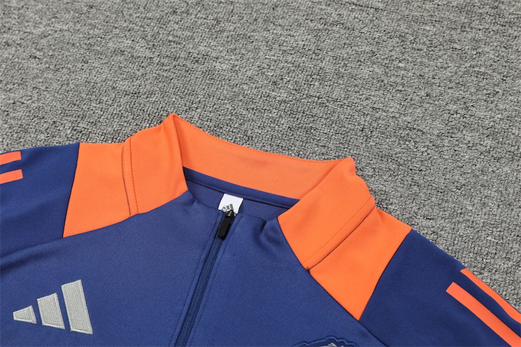 Unisex Manchester United 2024/25 Half-Zip Adult Sweater+Pant 14001 - Image 6