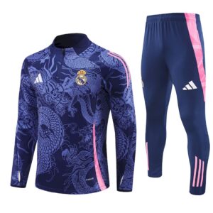Unisex Real Madrid 2024/25 Half-Zip Adult Sweater+Pant 14001
