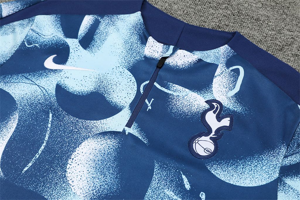 Unisex Tottenham Hotspur 2024/25 Half-Zip Adult Sweater+Pant 14001 - Image 3