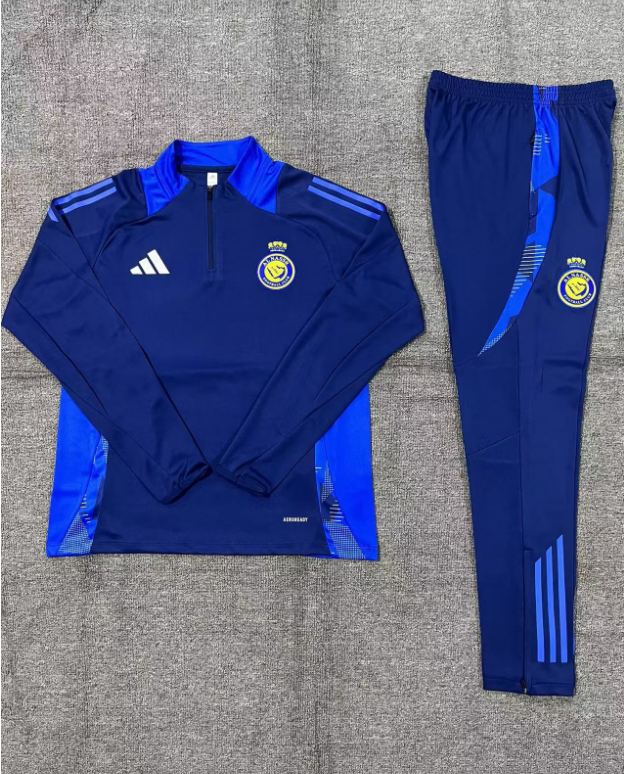 Unisex Al Nassr 2024/25 Half-Zip Adult Sweater+Pant 14001