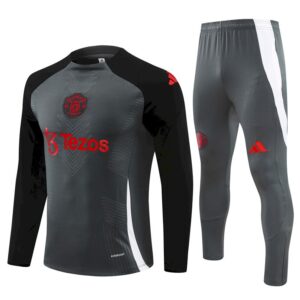 Unisex Manchester United 2024/25 Half-Zip Adult Sweater+Pant 14001