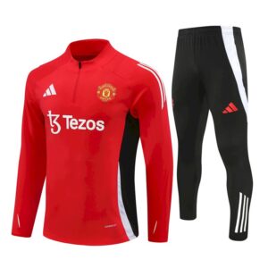 Unisex Manchester United 2024/25 Half-Zip Adult Sweater+Pant 14001