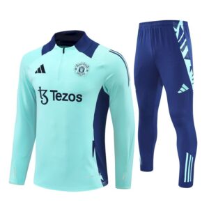Unisex Manchester United 2024/25 Half-Zip Adult Sweater+Pant 14001
