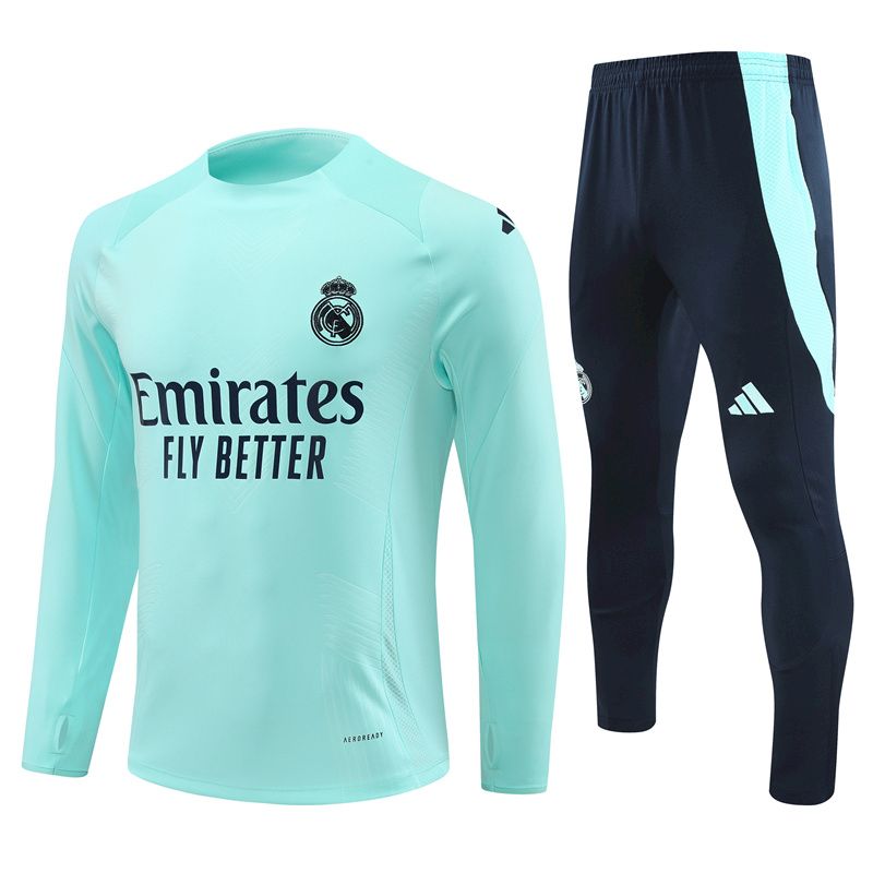 Unisex Real Madrid 2024/25 Half-Zip Adult Sweater+Pant 14001