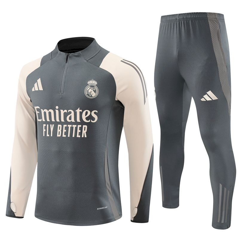Unisex Real Madrid 2024/25 Half-Zip Adult Sweater+Pant 14001