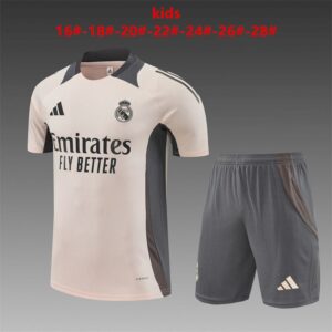Unisex Real Madrid 2024/25 Training Kids Jersey+Short 14001