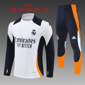 Unisex Real Madrid 2024/25 Half-Zip Kids Sweater+Pant 14001