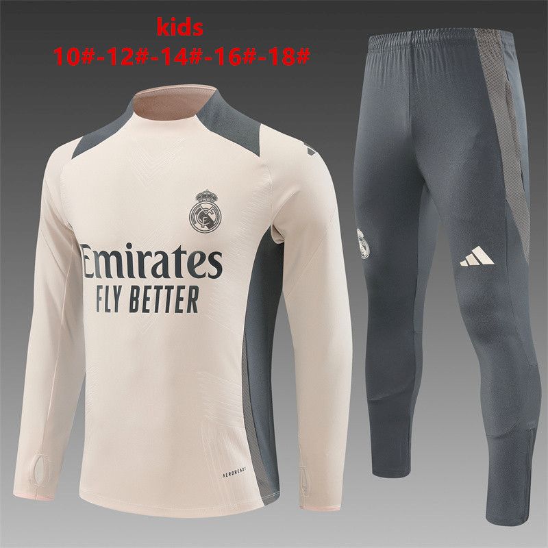 Unisex Real Madrid 2024/25 Half-Zip Kids Sweater+Pant 14001