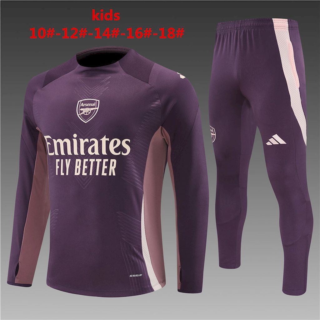 Unisex Arsenal 2024/25 Half-Zip Kids Sweater+Pant 14001