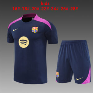 Unisex Barcelona 2024/25 Training Kids Jersey+Short 14001
