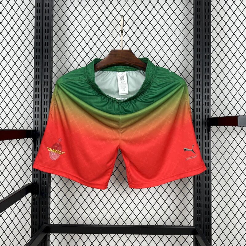 AC Milan 2025/26 Co-Branded Edition Red Green Shorts