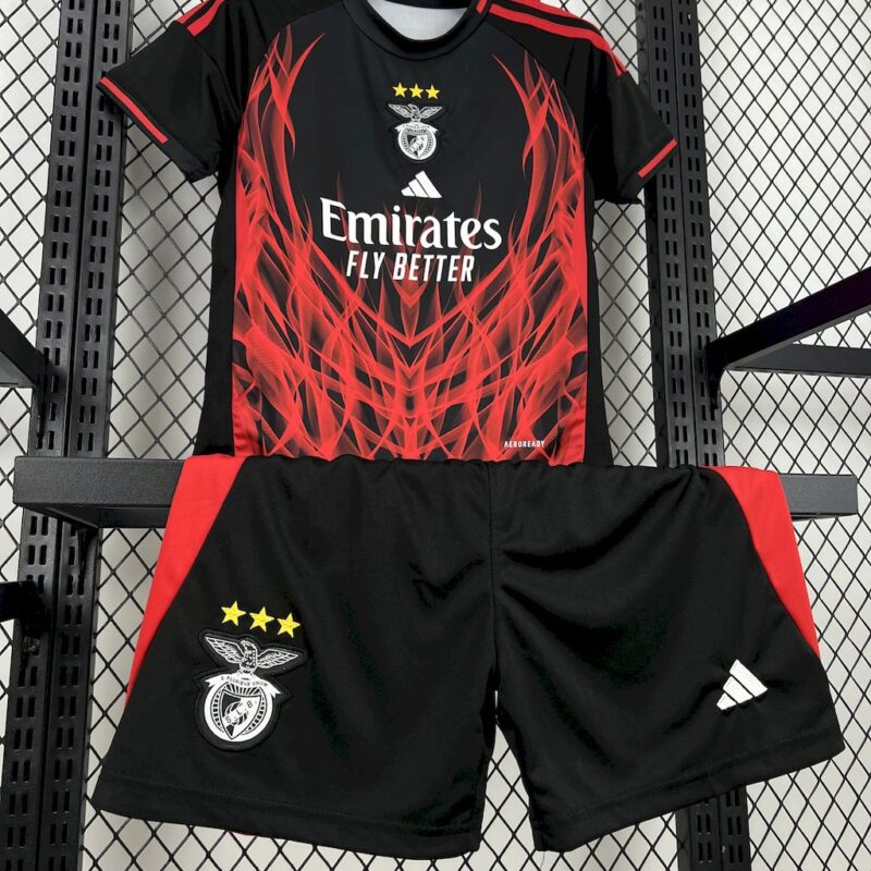 Benfica 2025/26 Away Concept version Kids Kit - Image 3