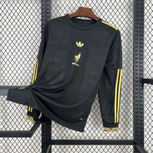 Mexico 2025/26 Gold- Black Long Sleeves Jersey