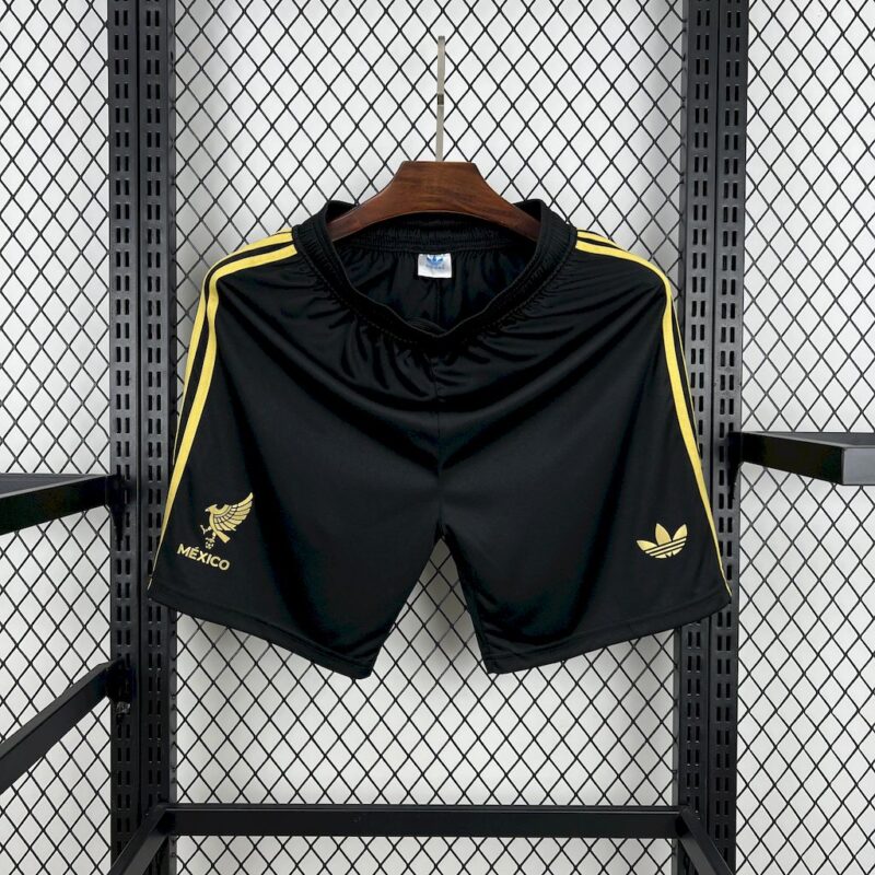 Mexico 2025/26 Gold- Black Shorts
