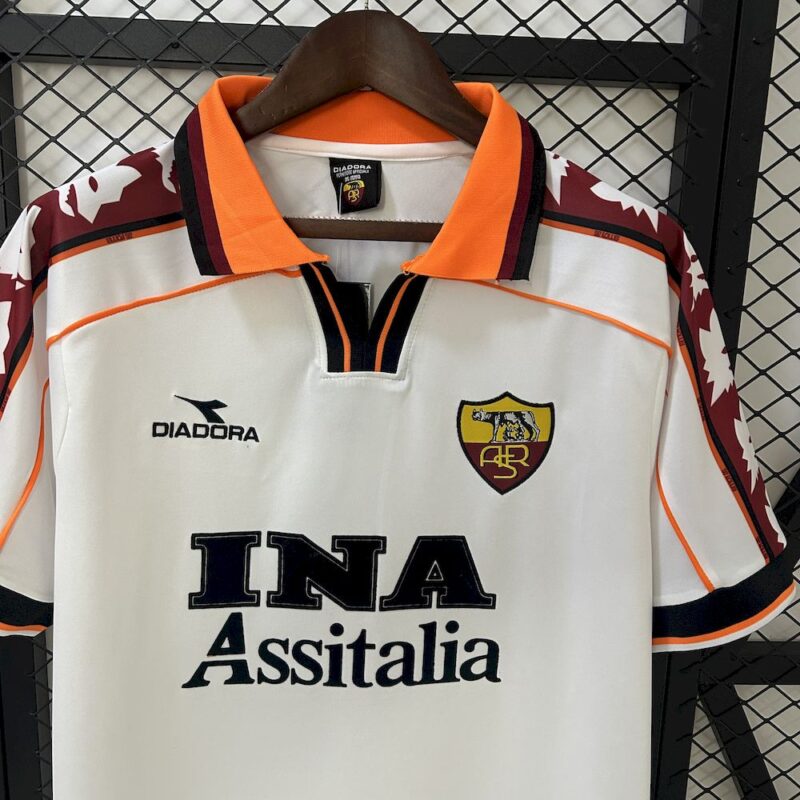 AS Roma 1998/99 Away Retro Jersey - Image 4
