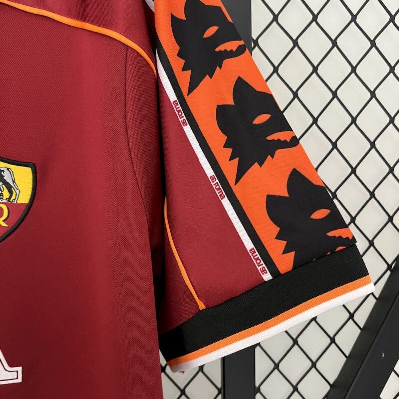 AS Roma 1998/99 Home Retro Jersey - Image 6