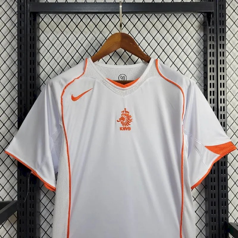 Netherlands 2004 Away Retro Jersey - Image 2