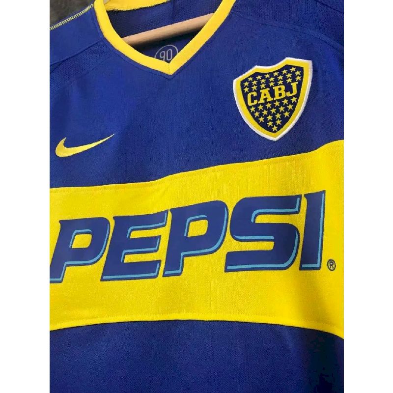 Boca Juniors 2003/2004 Home Retro Jersey - Image 5