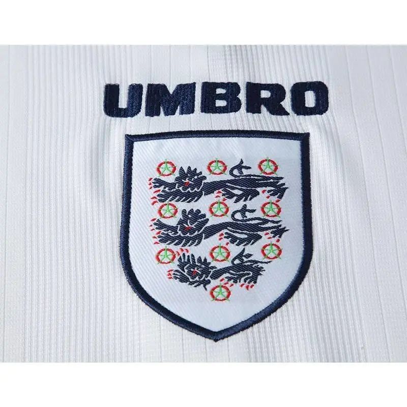 England 1996/97 Home Long Sleeves Retro Jersey - Image 5