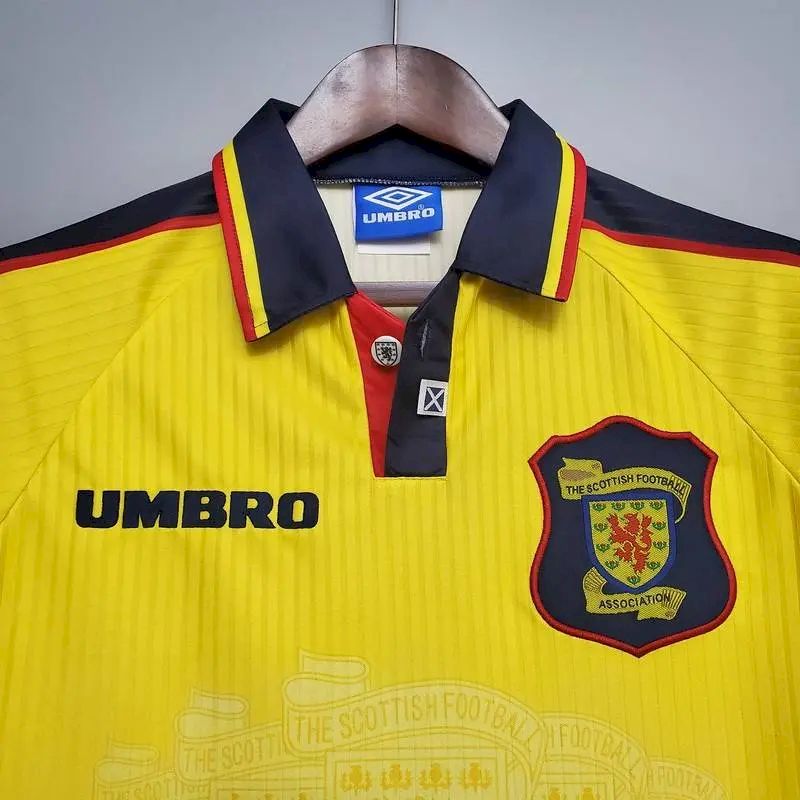Scotland 1996/98 Yellow Retro Jersey - Image 2