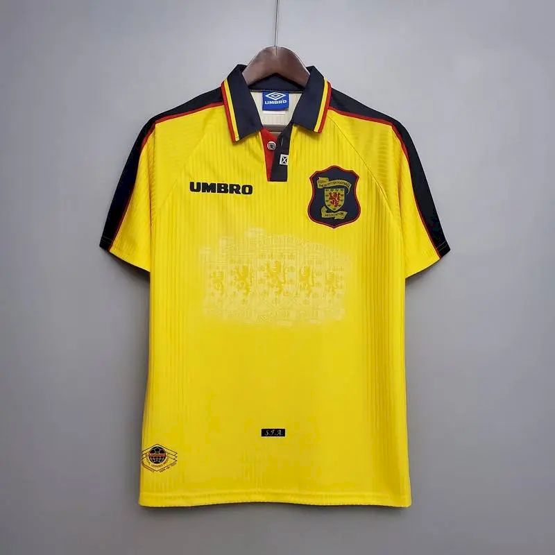 Scotland 1996/98 Yellow Retro Jersey