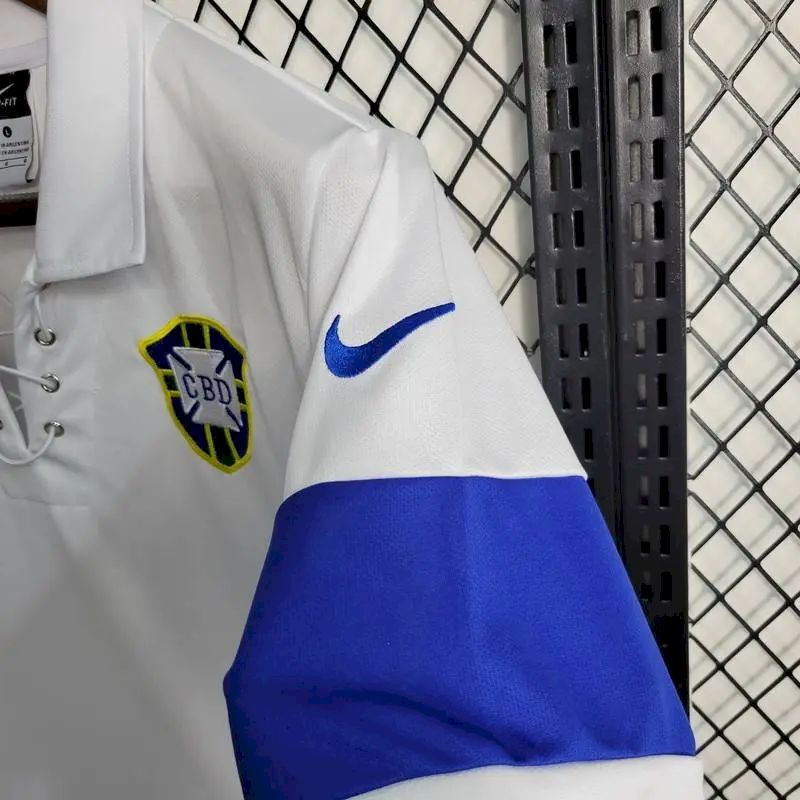 Brazil 2004 White Special Edition Retro Jersey - Image 6