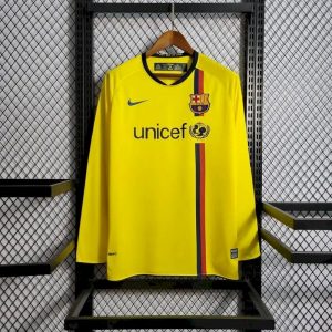 Barcelona 2008/2009 Away Long Sleeves Retro Jersey