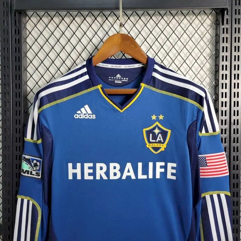 LA Galaxy 2011/12 Retro Long Sleeves Jersey - Image 2