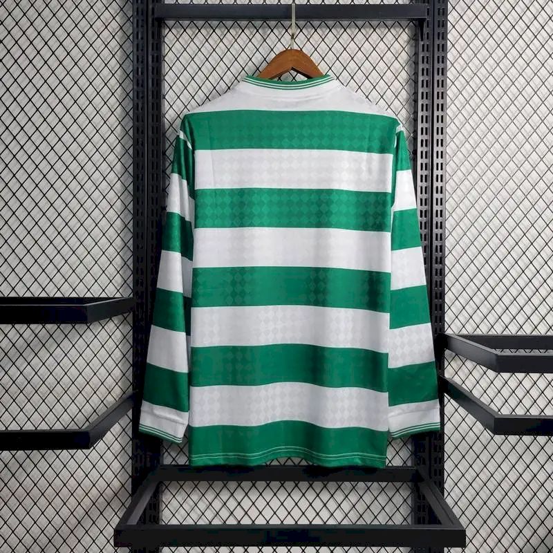 Celtic 1987/88 Home Long Sleeves Retro Jersey - Image 8