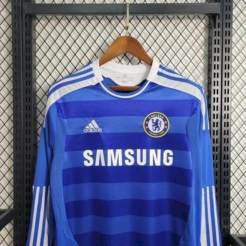 Chelsea 2011/12 Home Long Sleeves Retro Jersey - Image 2