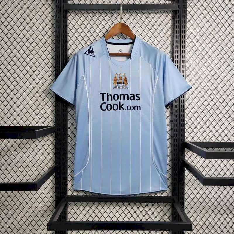 Manchester City 2007/08 Home Retro Jersey - Image 2