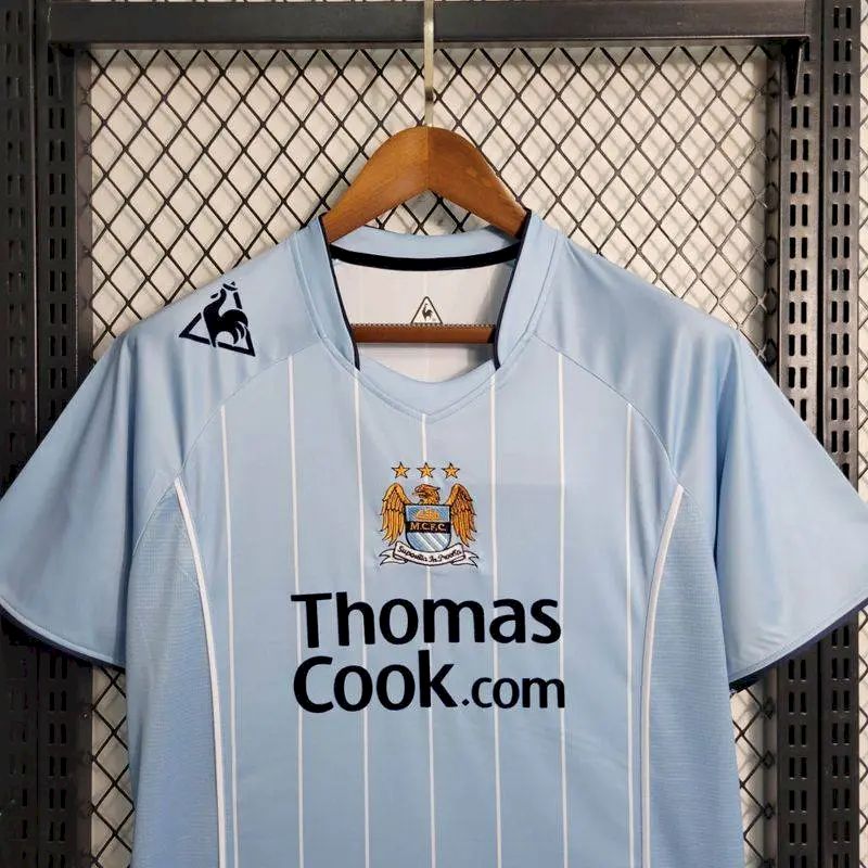 Manchester City 2007/08 Home Retro Jersey - Image 3