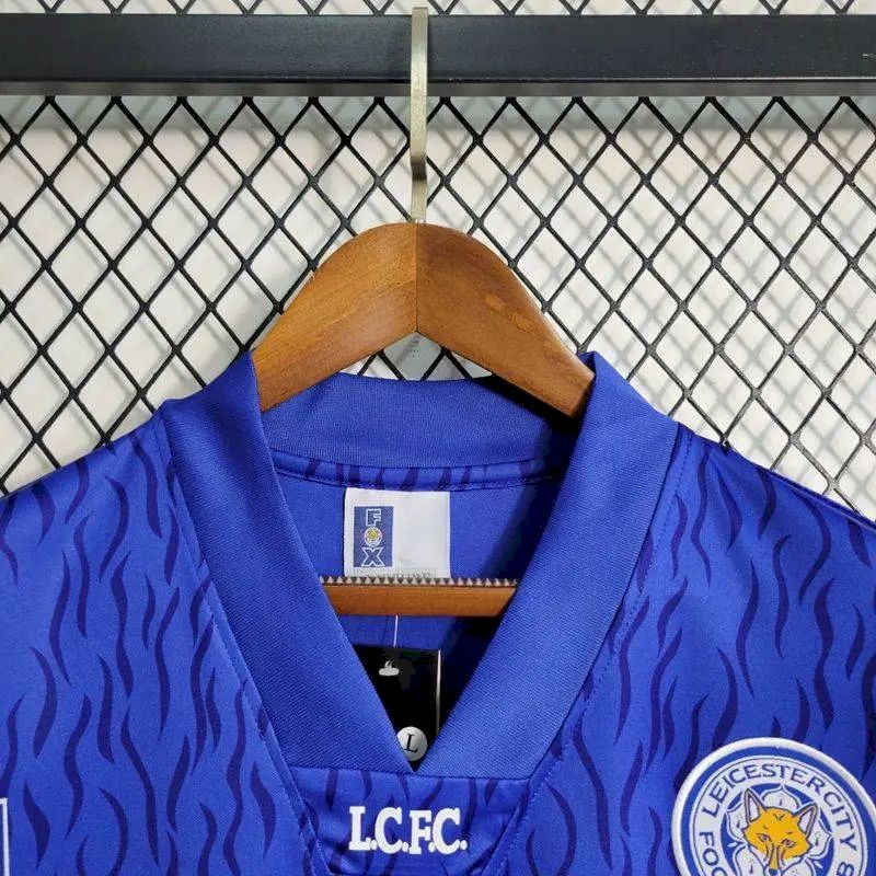 Leicester City 1992/94 Home Retro Jersey - Image 4