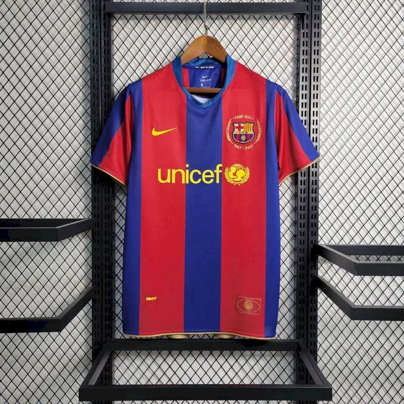 Barcelona 2007/08 Home Retro Jersey - Image 2