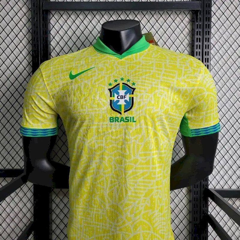 Brazil 2024/25 Home Jersey Player Version - Image 2