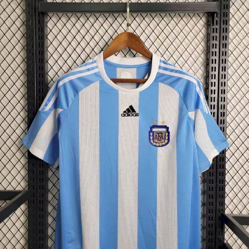 Argentina 2010 Home Retro Jersey - Image 5