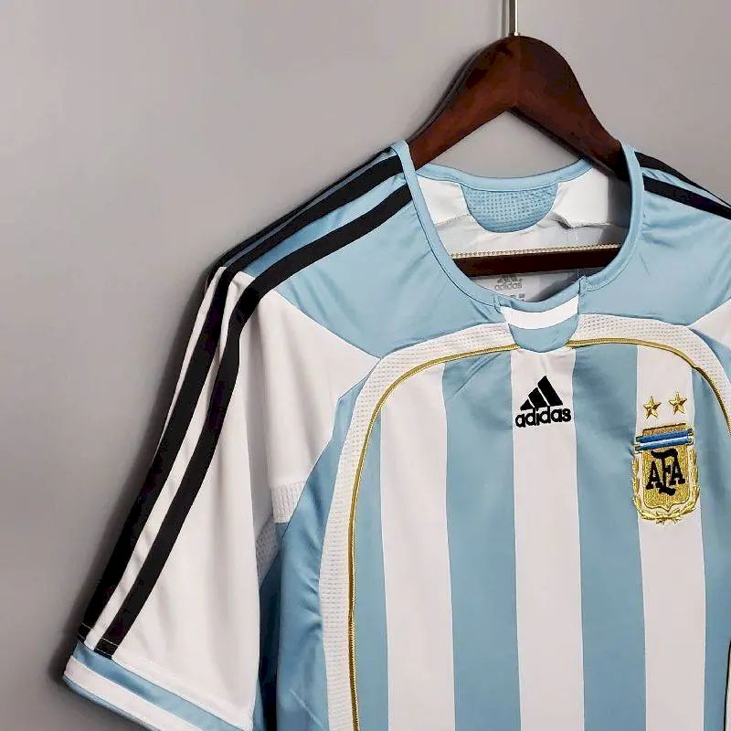 Argentina 2006 Home Retro Jersey - Image 6