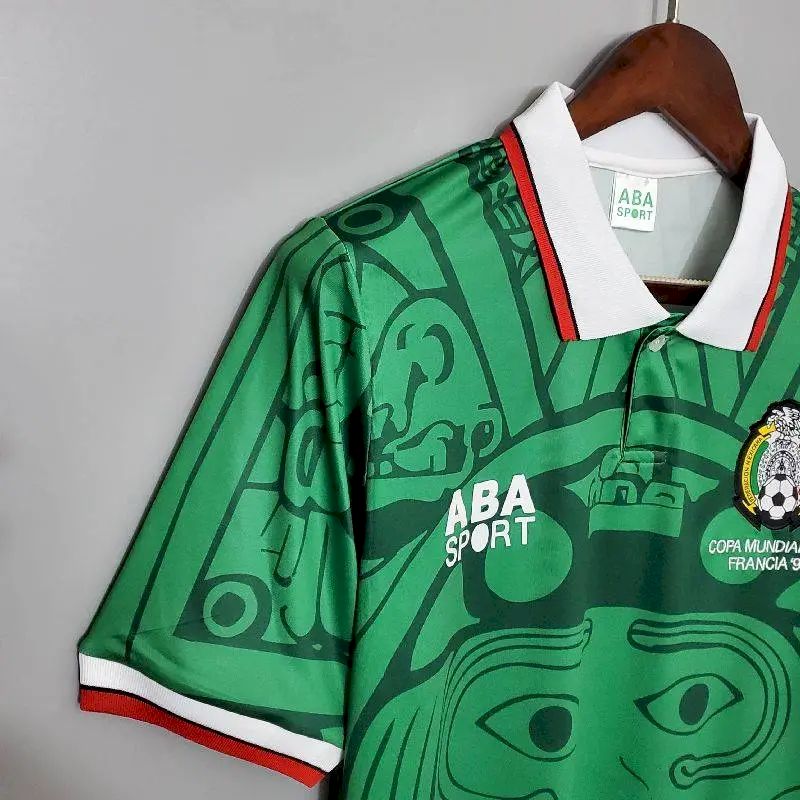 Mexico 1998 Home Retro Jersey - Image 6