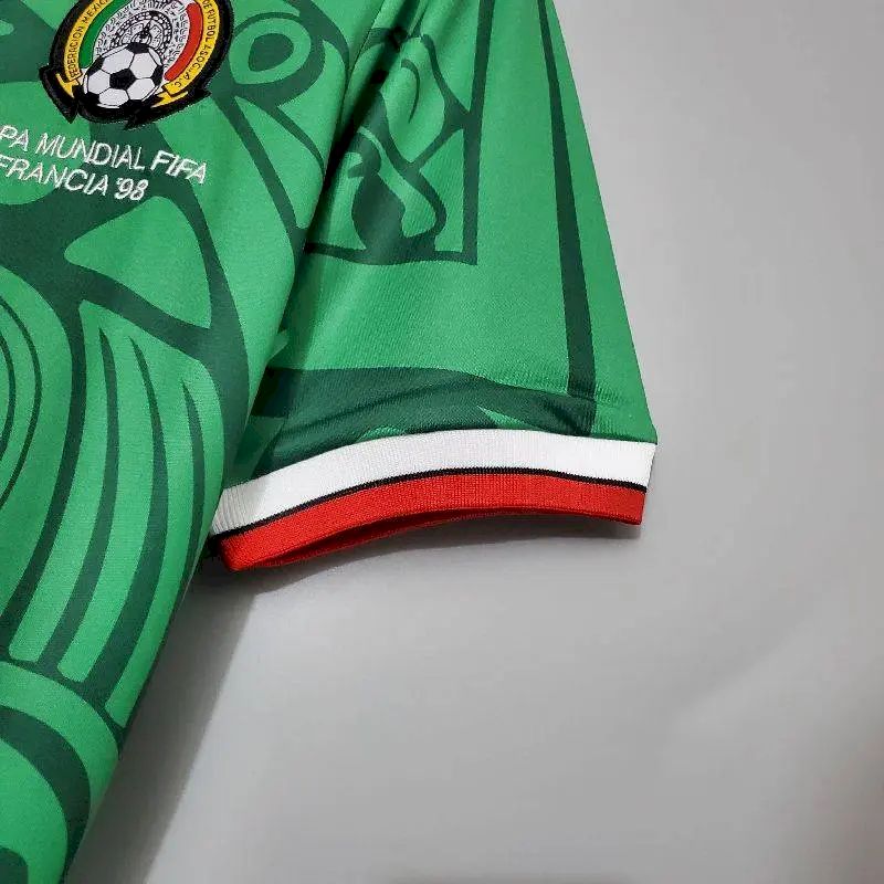 Mexico 1998 Home Retro Jersey - Image 5